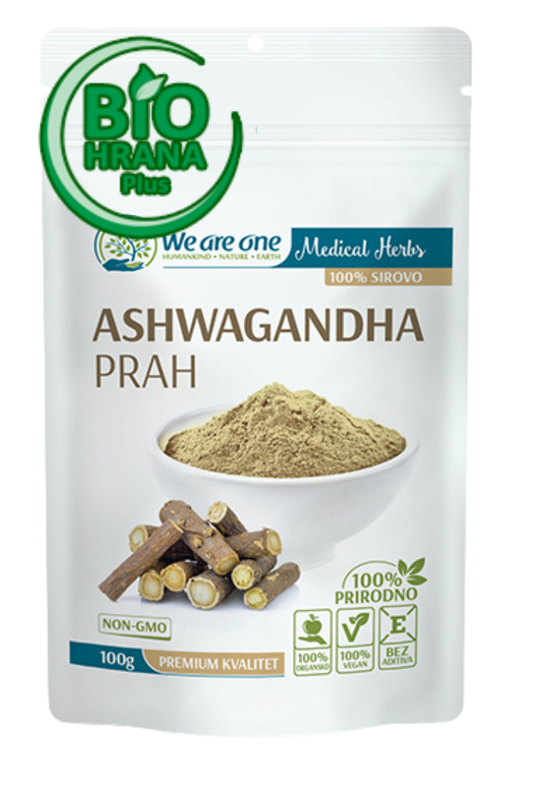 Ašvaganda u prahu organska 100g -  We are one